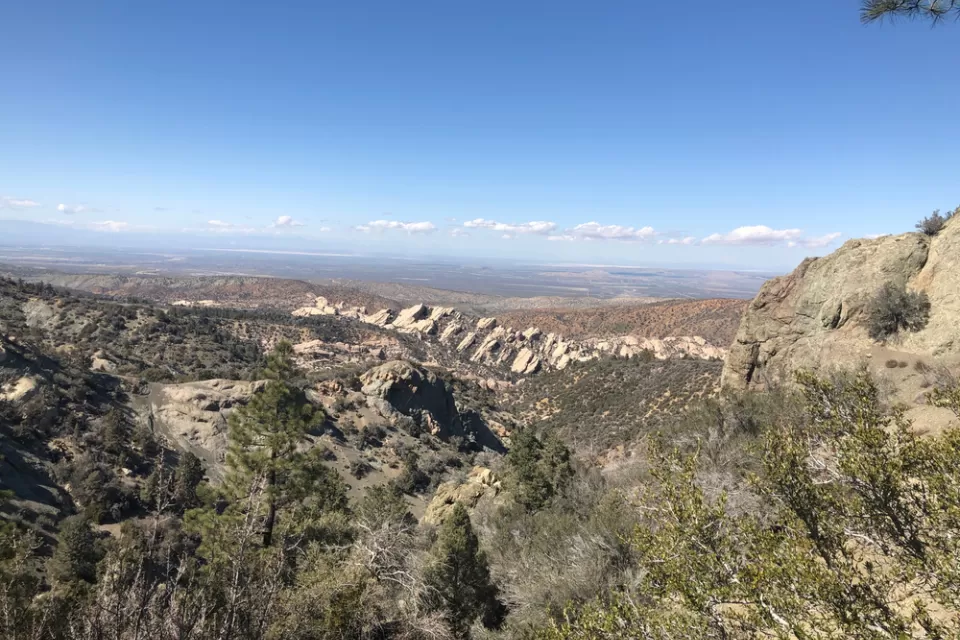 View of Devil's Punchbowl rock formations